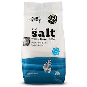 Dried Herbs: Messolonghi unrefined fine sea salt 1kg