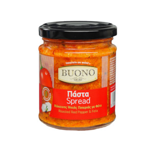Dips: Buono Roasted Red Pepper & Feta Spread 200g