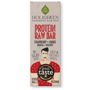 Holigreen Cookie Strawberry Protein Raw Bar 60g
