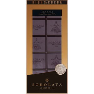 Sweets: Sokolata 70% Dark Chocolate & Sea Salt 100g