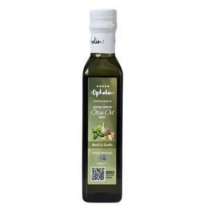 Extra Virgin Olive Oil with Basil & Garlic 'Ophellia' 250ml