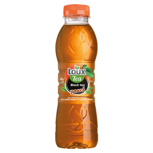 Beverages Non Alcoholic: Loux Black Tea Peach 500ml