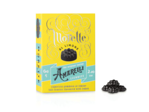 Soft Liquorice Lemon Flavoured 60g - AMARELLI - Mediterranean Foods New Zealand