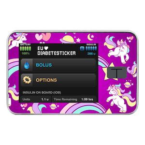 Tandem Tslim Pump Decals: Tandem t:slim Pump Decal - Purple Unicorn