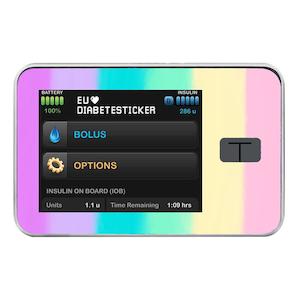 Tandem t:slim Pump Decal - Rainbow