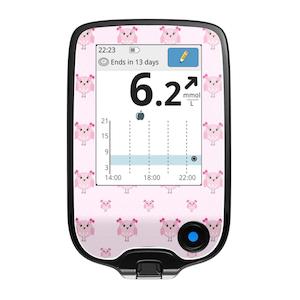 Freestyle Libre Reader Decal - Pink Owls