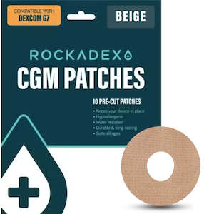 Dexcom G7 Patches: Beige – 10 Pack Inner Cut