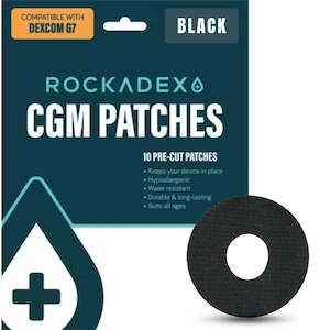 Dexcom G7 Patches: Black – 10 Pack Inner Cut