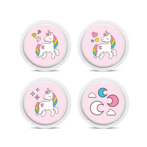 Freestyle Libre Sensor Decal x4 - Unicorn Pink