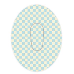 Dexcom G6 Patch: Baby Blue Check - Inner Cut