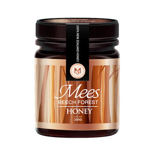 Products: 100% New Zealand Made Beech Forest Dew Honey 250ml jar Meeshoney