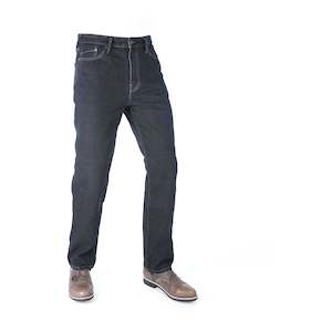 Road Pants: Oxford Original CE Armourlite Straight Jean - Black (Long-34L)