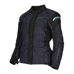Dririder: Dririder Compass 4 Ladies' Jacket - Navy / Sky Blue