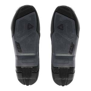 Road Boots: Leatt 4.5/5.5 Boot Outer Sole - Black / Grey (US7) Pair