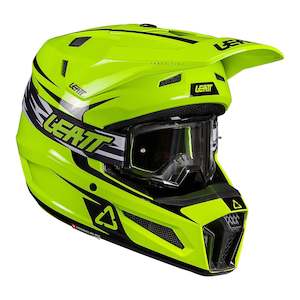 Off Road Helmets: Leatt 2026 3.5 Junior Helmet Kit - Neon Yellow