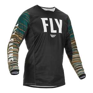 Fly Racing Kinetic Wave Jersey - Black / Rum