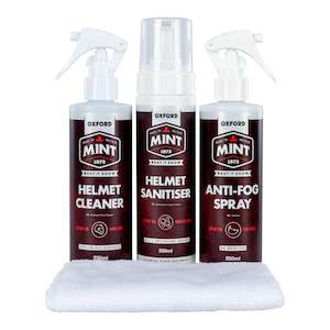 Maintenance Sprays Oils Cleaners: Oxford Mint Helmet Care Kit XL