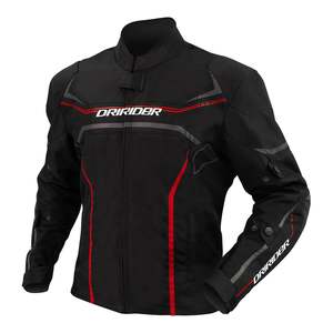 Road Jackets: Dririder Origin Jacket - Black / Red