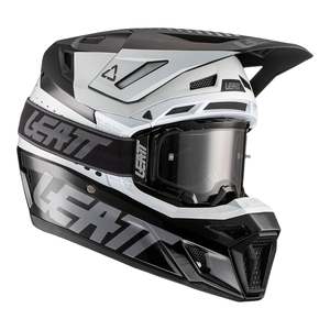 Road Helmets: Leatt 2022 8.5 Helmet & Goggle Kit - Black / White
