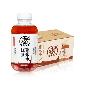 Drinks: 元气森林自在水红豆薏米水500ml*15 Genki Forrest Red bean and barley water