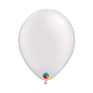 To The Moon: Pearl White 11" Latex Balloon