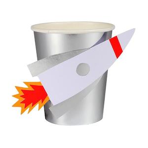 To The Moon Rocket Cups