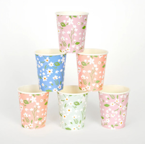 Garden Tea Party: Ditsy Floral Cups