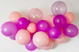 Balloon Garlands: Mini Balloon Garland Neon Violet
