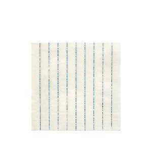 Silver Holographic Stripe Napkins