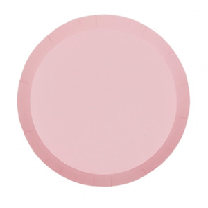 Plates: Pastel Pink Round Snack Plates