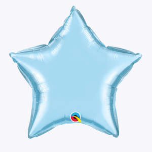 Pearl Light Blue Foil Star