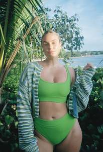 Denizeri: Ege Bikini Bottom Bolt Green