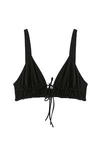 Products: Tori Triangle Tie Detailed Bikini Top Black