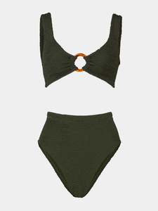 Nadine Bikini Set Metallic Khaki