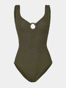 Coverage Celine Swim Metallic Khaki