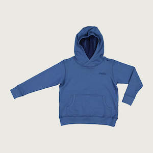 Products: Organic cotton merino hoodie denim blue Mello Merino