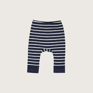 Merino baby slouch pants navy Breton stripes Mello Merino