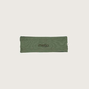 Cotton merino headband in olive for kids Mello Merino