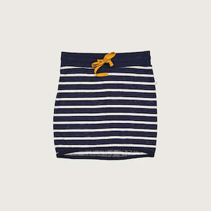 Products: Merino slouch skirt navy Breton stripes Mello Merino