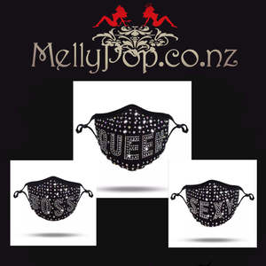 Mellypop Masks: Crystal mask, Boss, Queen, Sexy