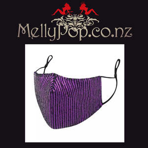 Mellypop Masks: Purple Sequin Mask