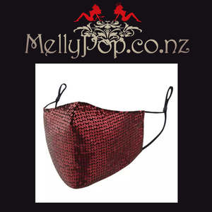 Red Sequin Mask