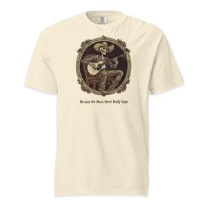 Frontpage: Forever Strummin’ T-Shirt | Comfort Colors Premium Music T-Shirt