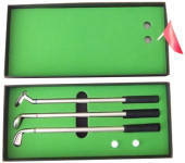 Stationery/Gifts - Gifts - Melric International: Golf Clubs Pen Set With Green