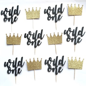 Products: Wild One Cupcake Toppers (Set of 12) - Melrose Paper Designs