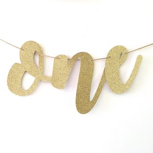 Products: First Birthday High Chair Banner - Melrose Paper Designs