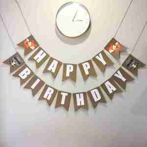 Personalised Woodland Banner - Melrose Paper Designs