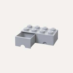 Lego: LEGO Brick - Light Grey 2 Drawer