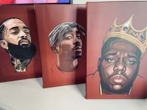 Set of 3 - NIPSEY, BIGGIE, TUPAC