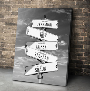 Home Decor: Street Name Canvas